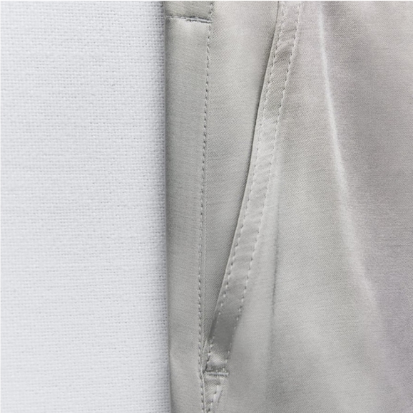 ZARA Satin Effect Cargo Pants size M - Picture 11 of 11